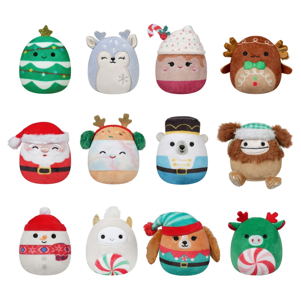 Squishmallows Micromallows 2.5 inch 12pce Holiday Advent Calendar 2024